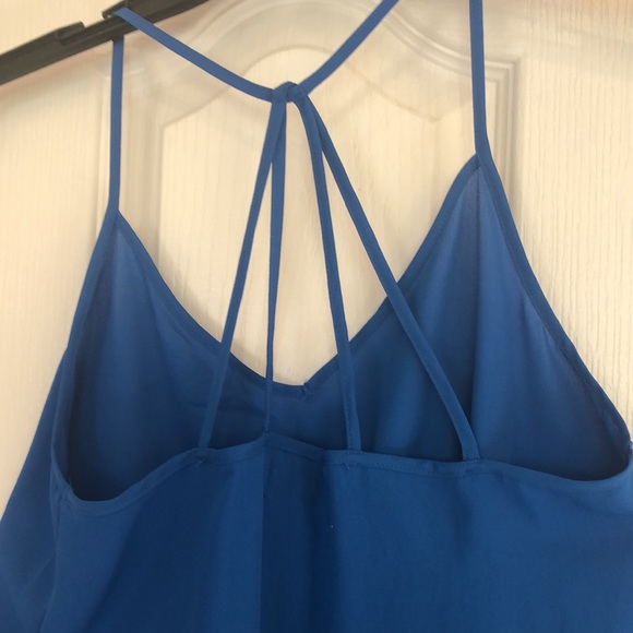 Royal blue Abercrombie and Fitch top with spaghetti straps, 100% polyester - Picture 4 of 5